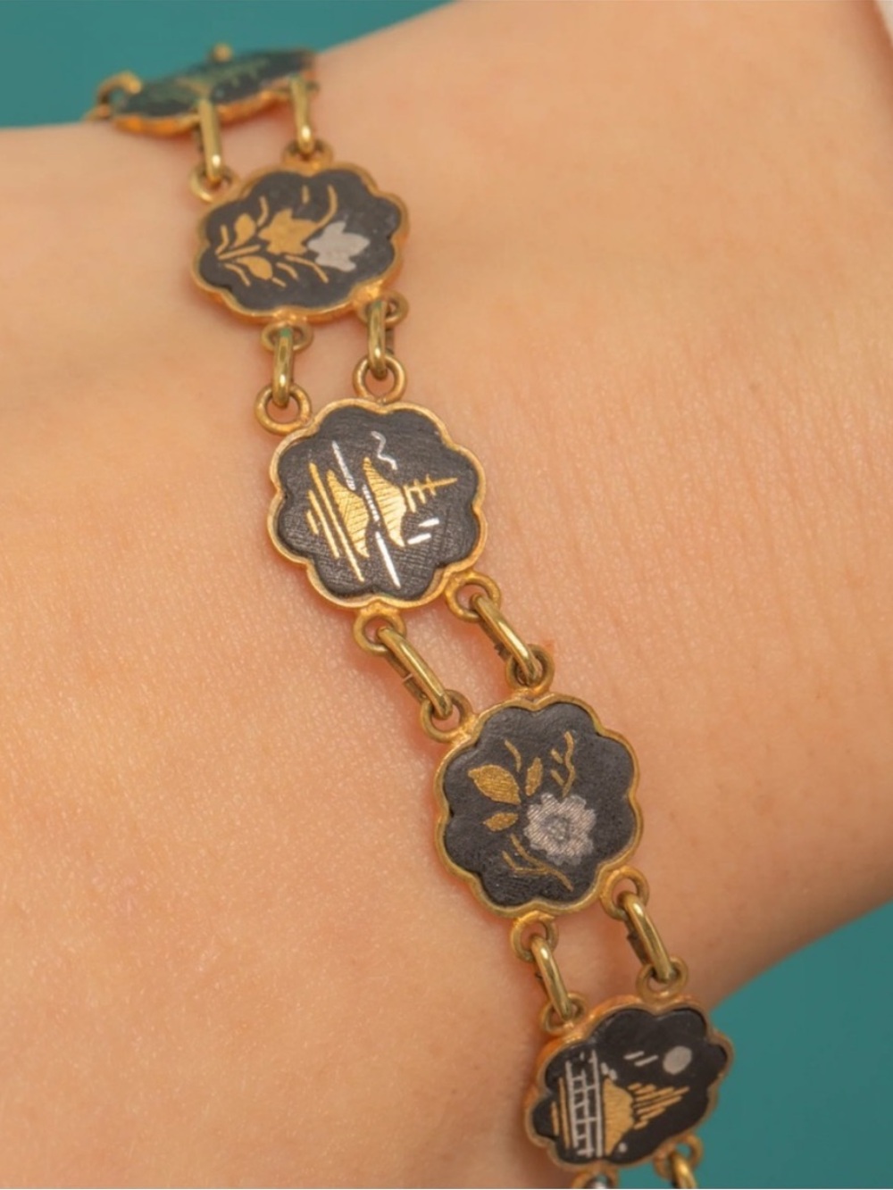 Antique Shakudo Bracelet - Picture 2 of 7